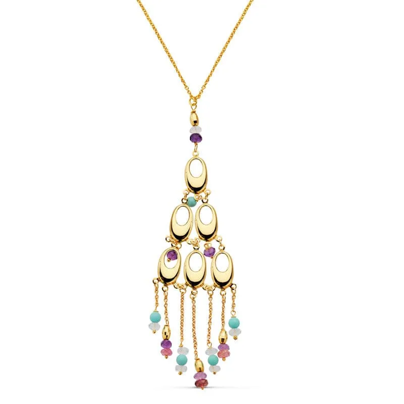 Collier pyramide multibel Or jaune 18 carats | Azuline