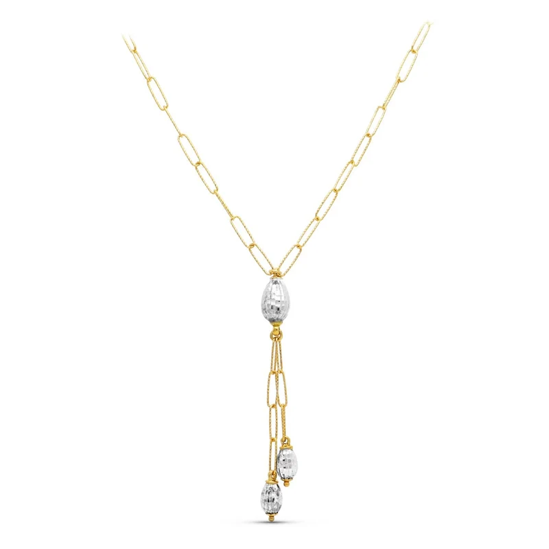Collier à lien bicolore – Or 18 carats | Azuline