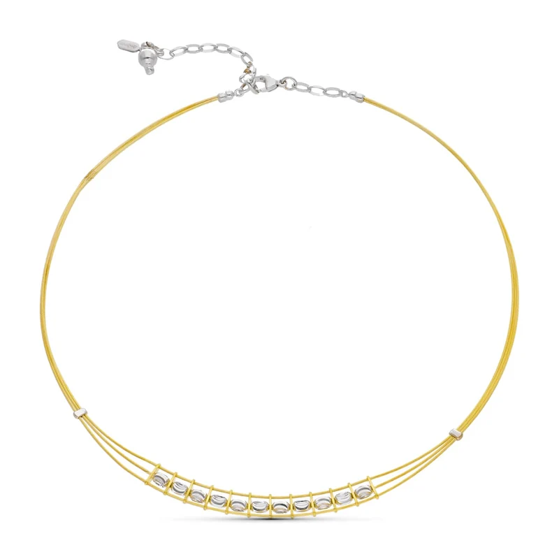 Collier fils bicolore – Or 18 carats | Azuline