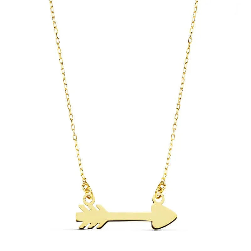 Collier motif flèche – Or jaune 18 carats | Azuline