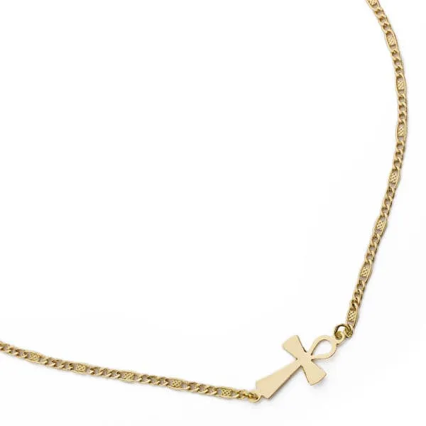 Collier Croix de Vie – Or jaune 18 carats | Azuline