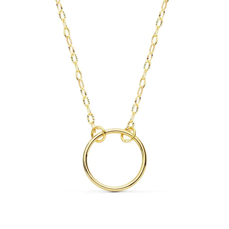 Collier cerceau or jaune 18 carats 42 cm | Azuline