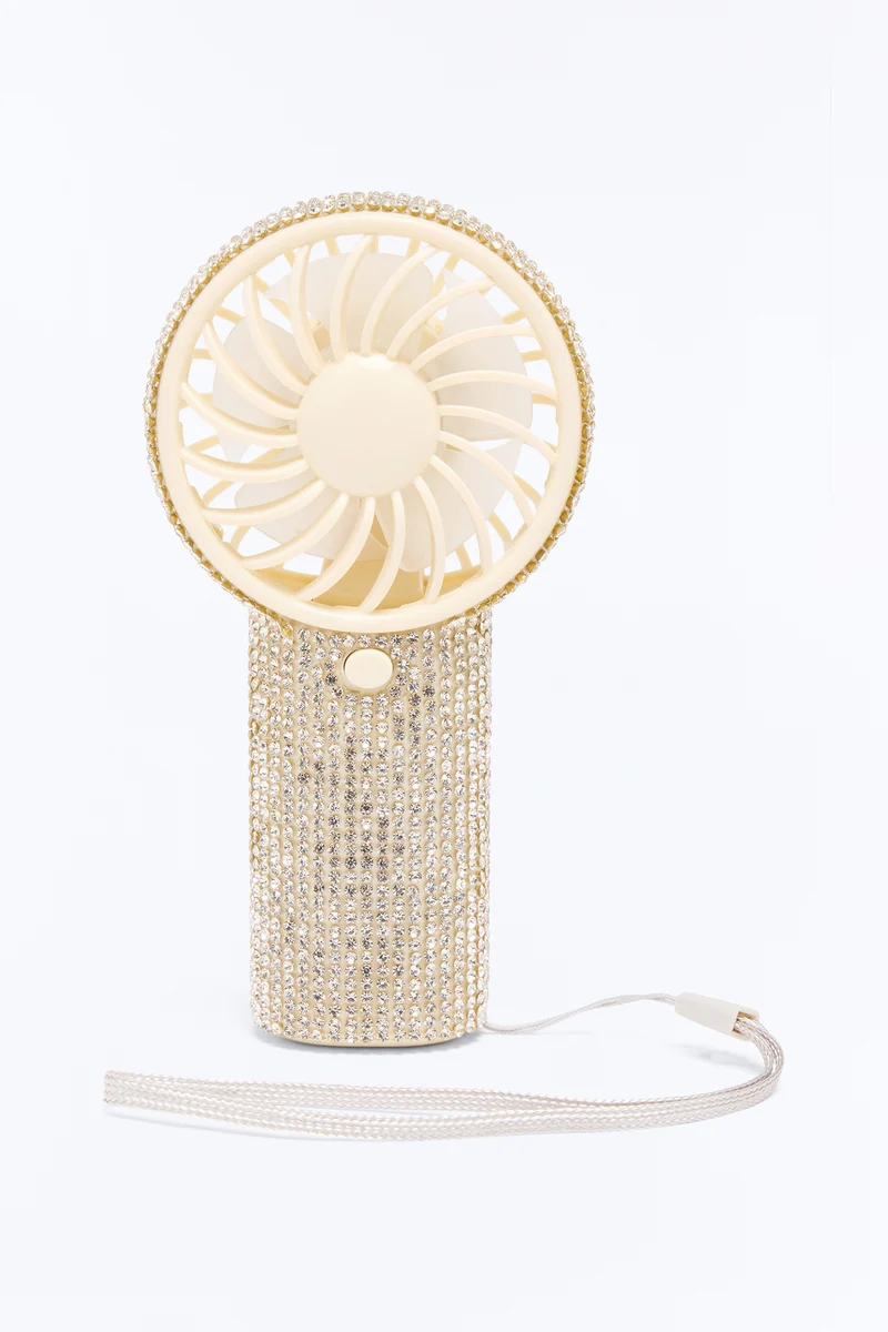 Diamond Breeze Electric Fan - White