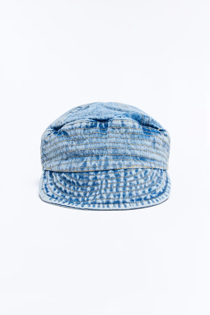 She's Backwards Denim Bandana Baseball Hat - Denim