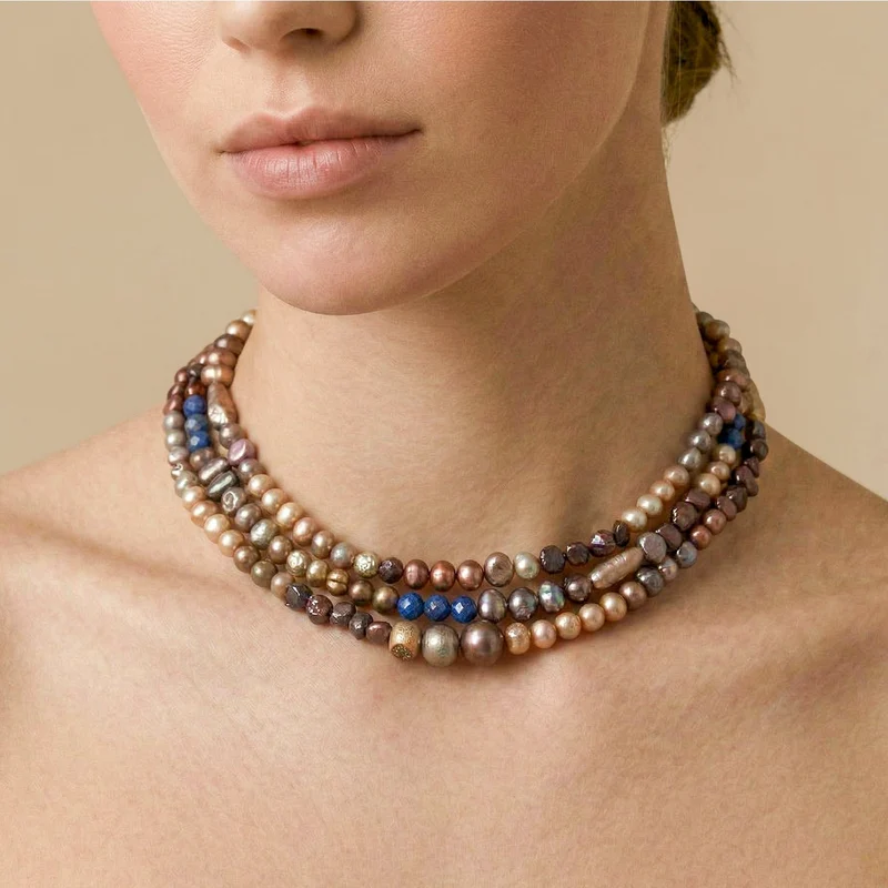 Collier Nature Bijoux Montmartre Plastron 3 Rangs