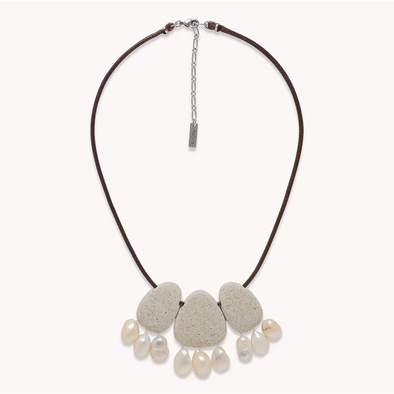 Collier Nature Bijoux Bora Bora Petit Plastron 3 Pendentifs