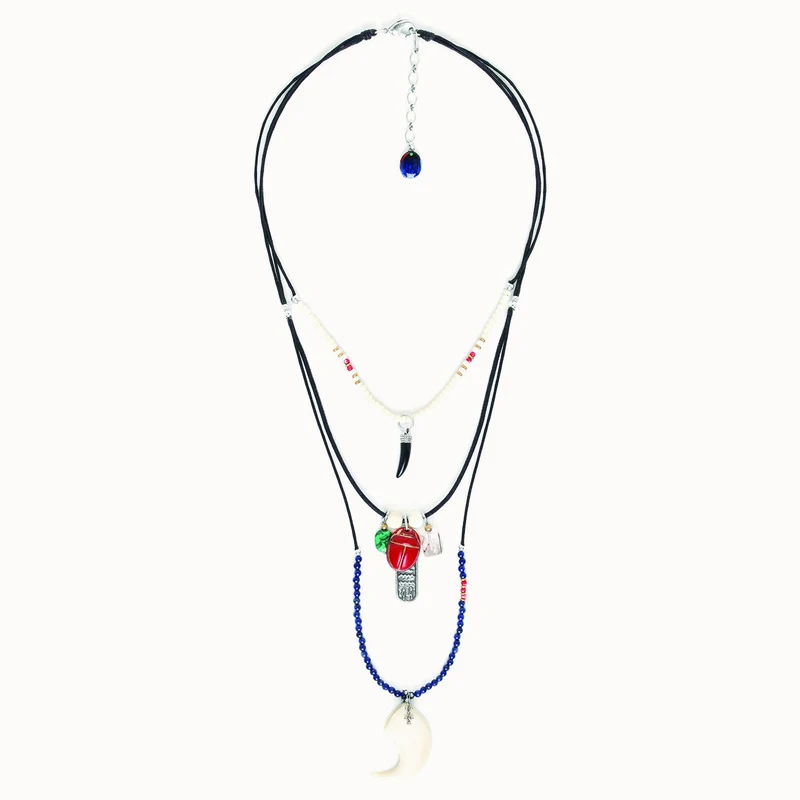 Collier Nature Bijoux Sekhmet 3 Rangs