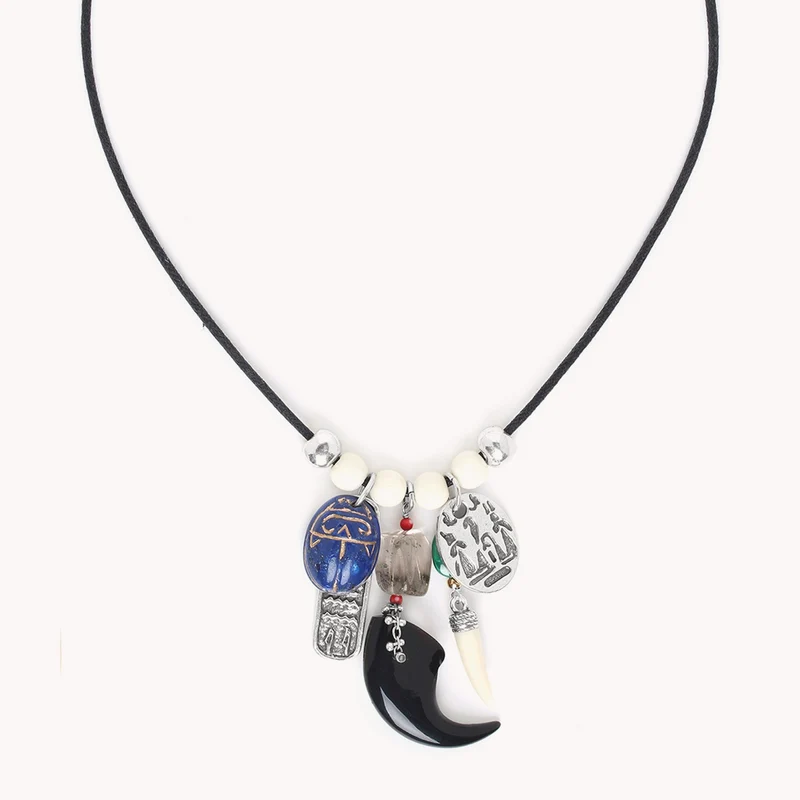 Collier Nature Bijoux Sekhmet Multi Pampilles