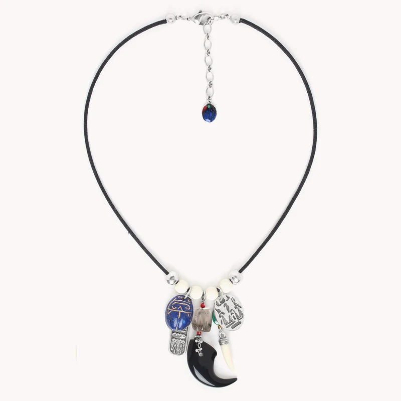 Collier Nature Bijoux Sekhmet Multi Pampilles