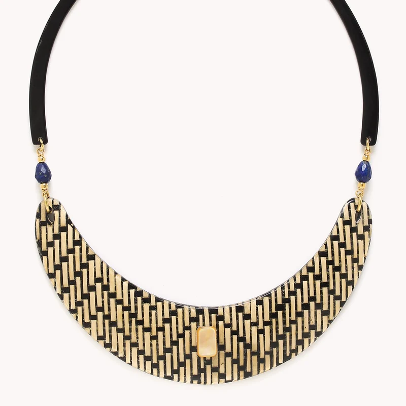 Collier Nature Bijoux Madam Bogolan Plastron