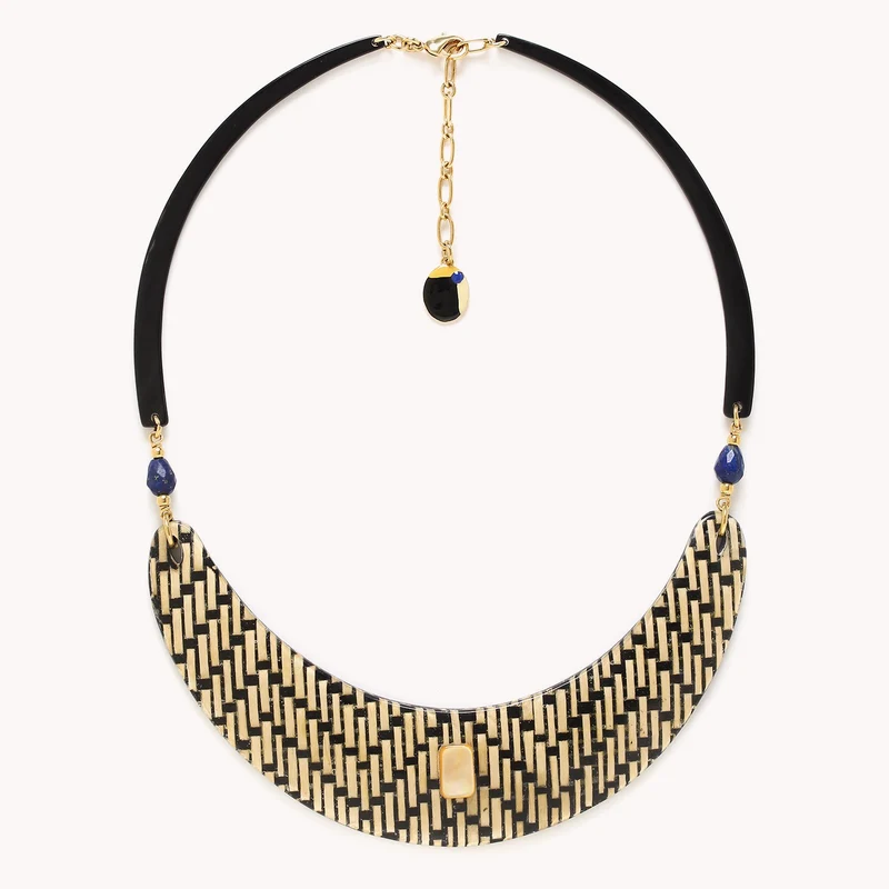 Collier Nature Bijoux Madam Bogolan Plastron