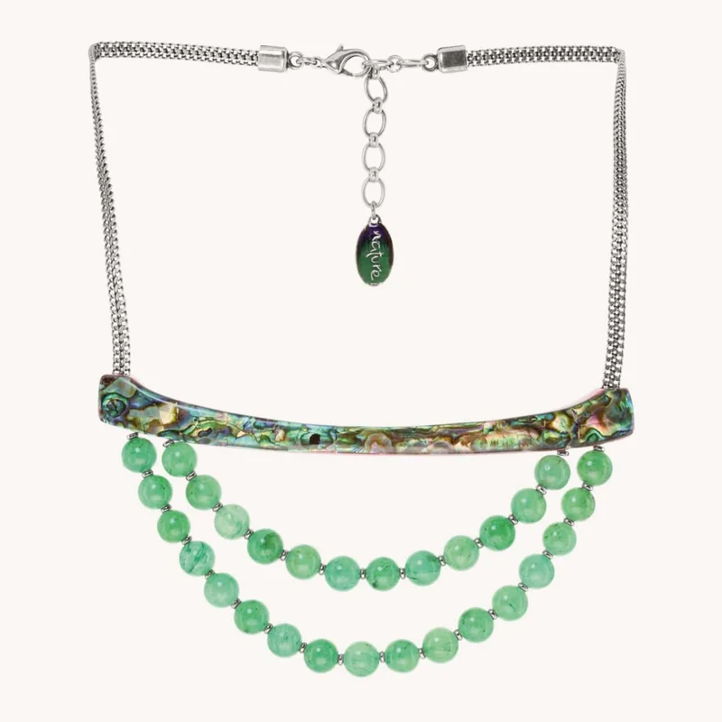 Collier Nature Bijoux Aventurine Plastron