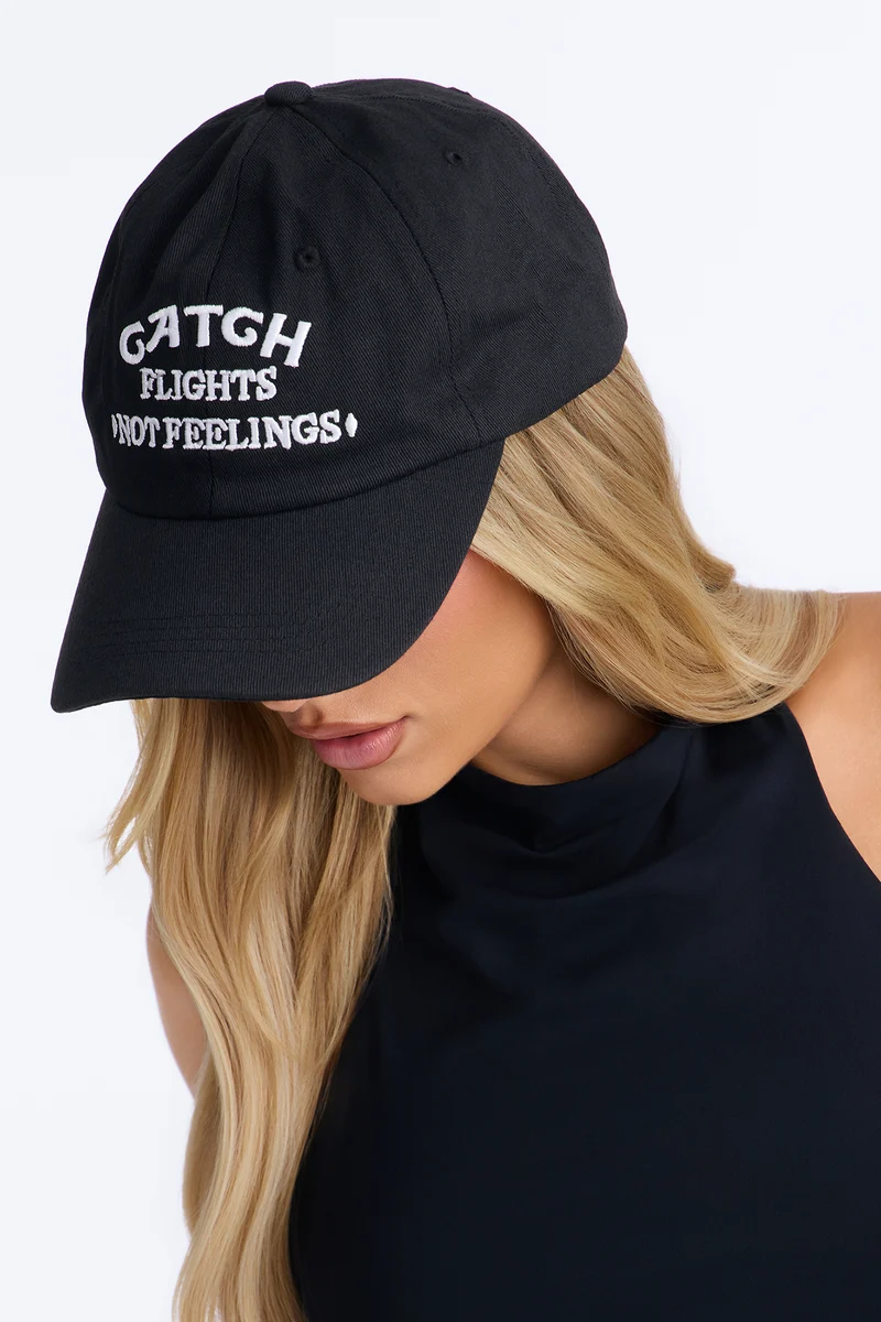 Catch Flights Baseball Hat - Black/combo