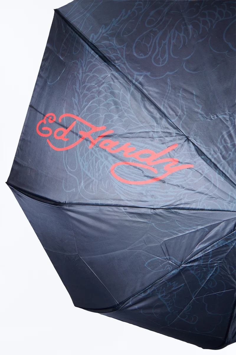 Ed Hardy Love Skull Umbrella - Black