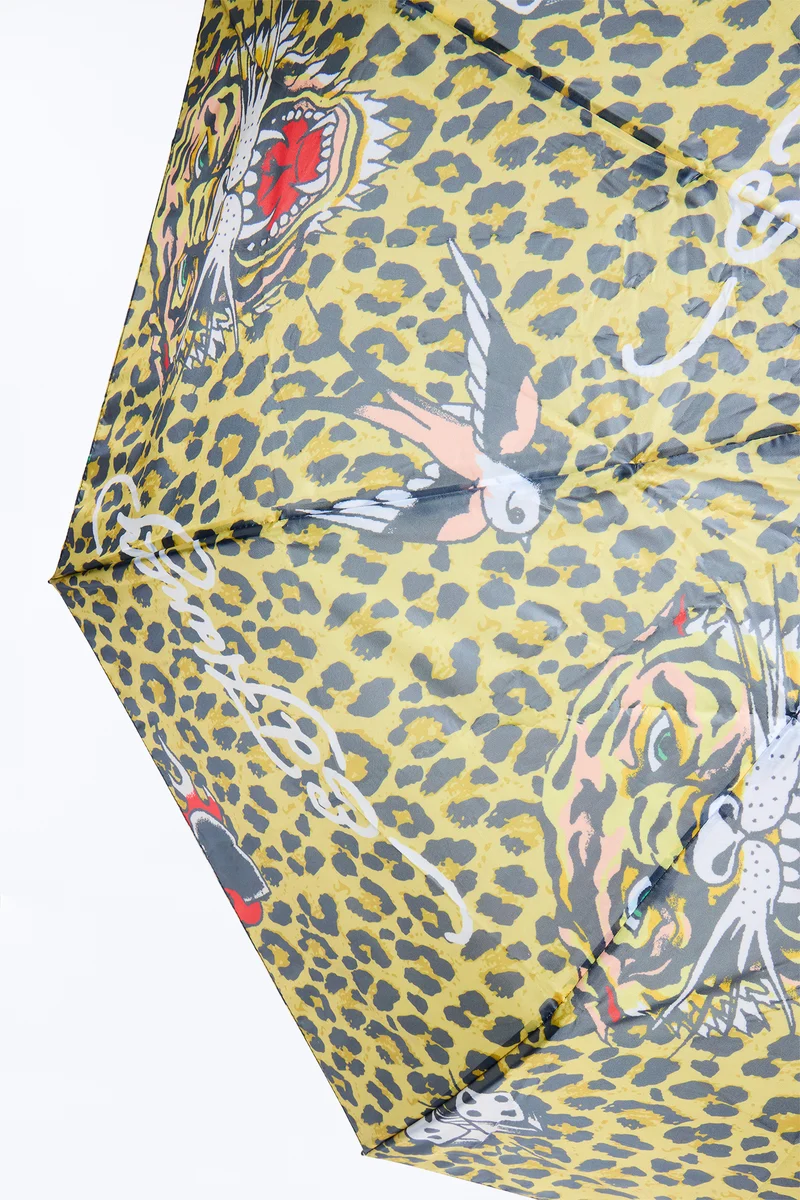 Ed Hardy Emotional Love Umbrella - Leopard