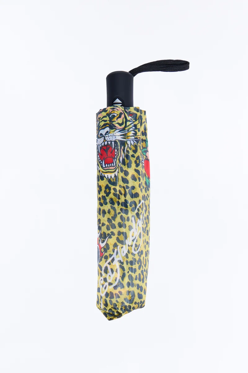 Ed Hardy Emotional Love Umbrella - Leopard