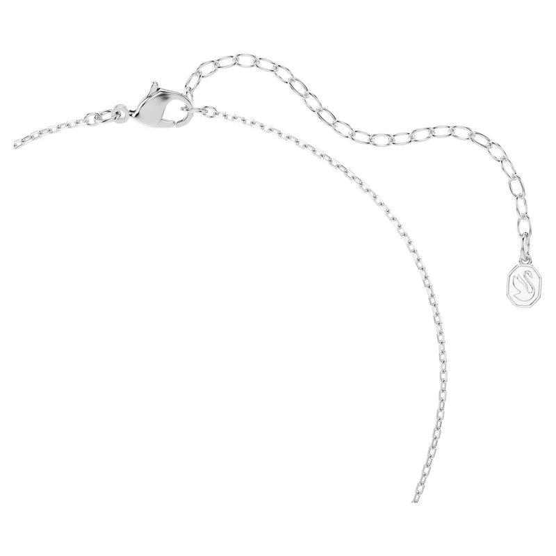 Pendentif Swarovski - Swan Pave - Blanc & Argenté