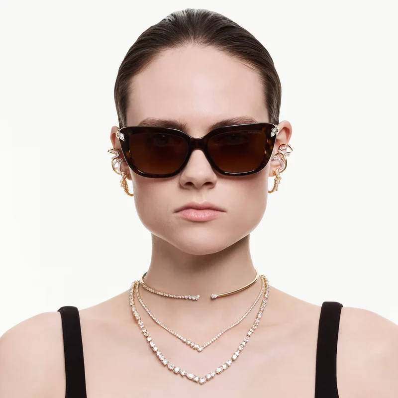 Collier Swarovski - Mesmera - Ras-de-cou - Blanc & Doré