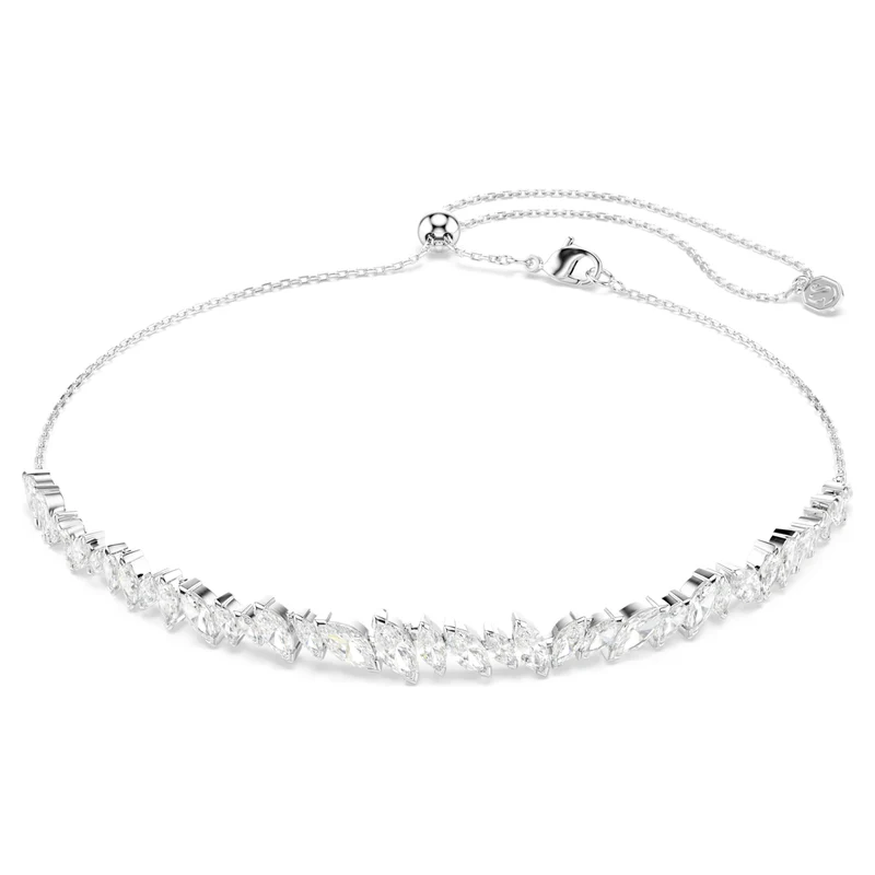 Collier Swarovski - Mesmera - Taille marquise - Ras-de-cou - Blanc & Argenté