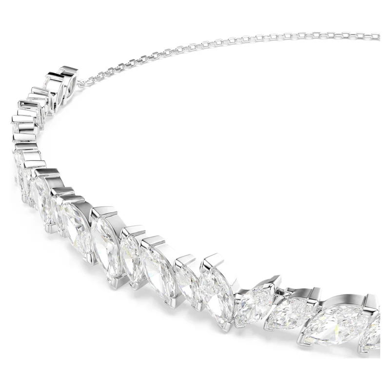 Collier Swarovski - Mesmera - Taille marquise - Ras-de-cou - Blanc & Argenté