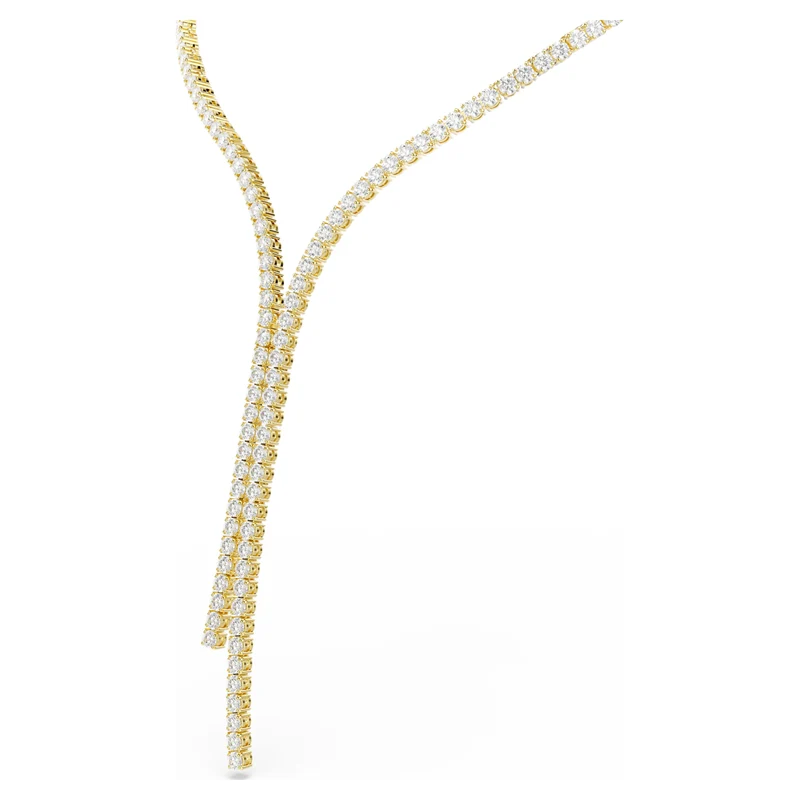 Collier Swarovski - Matrix - Taille ronde - Blanc & Doré