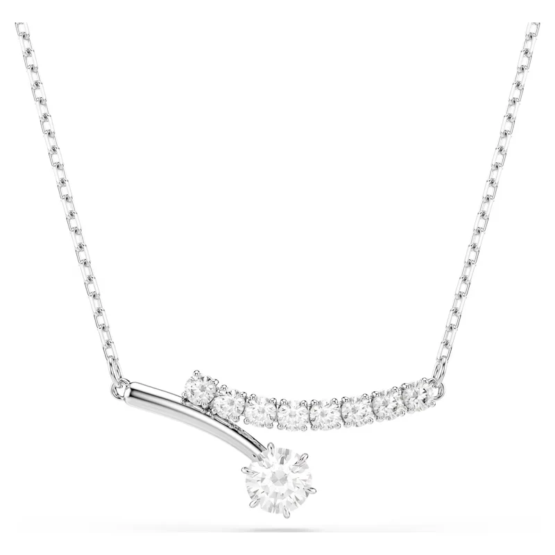 Collier Swarovski - Matrix Crash - Blanc & Argenté