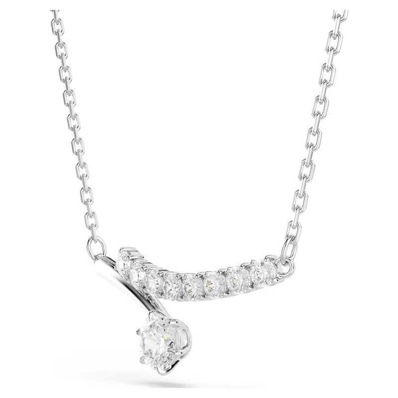 Collier Swarovski - Matrix Crash - Blanc & Argenté