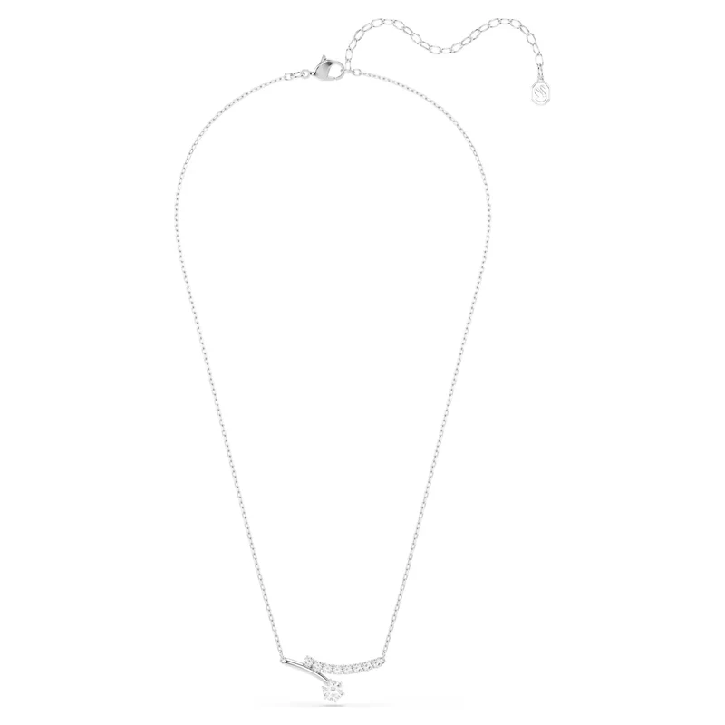 Collier Swarovski - Matrix Crash - Blanc & Argenté