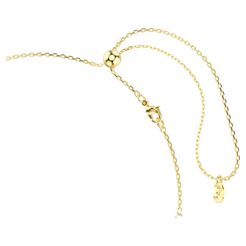 Collier Swarovski - Hyperbola - Taille ronde Nœud - Longueur ajustable - Blanc & Argenté