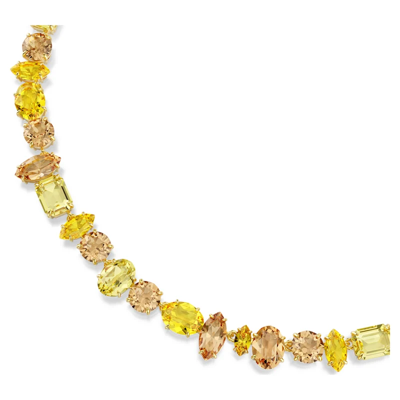 Collier Swarovski - Gema - Tailles variées - Jaune & Doré