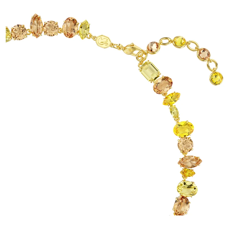 Collier Swarovski - Gema - Tailles variées - Jaune & Doré