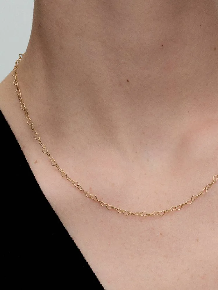 Collier Cœurs Imbriqués Doré | Pandora