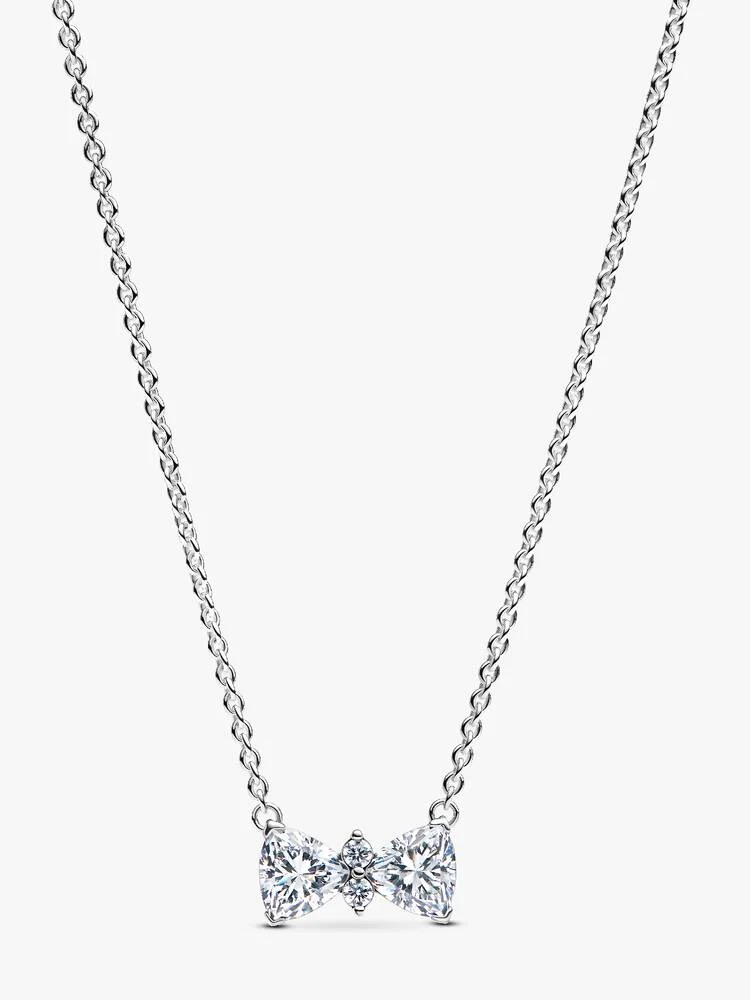 Collier Nœud Scintillant Argent | Pandora
