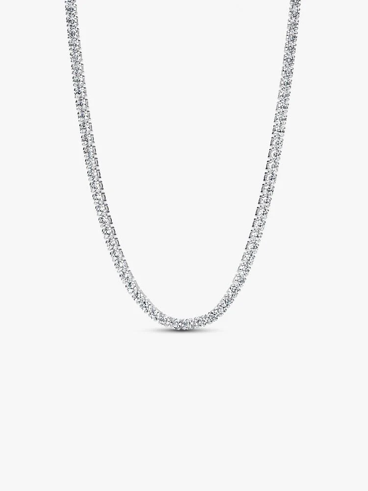 Collier Choker Rivière Longueur Ajustable Argent | Pandora