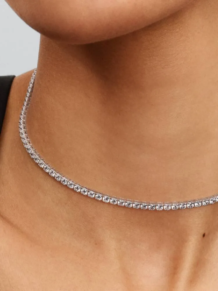 Collier Choker Rivière Longueur Ajustable Argent | Pandora