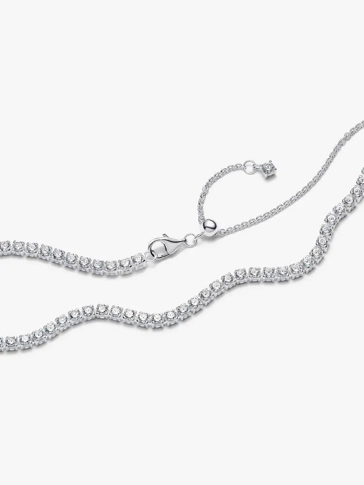 Collier Choker Rivière Longueur Ajustable Argent | Pandora