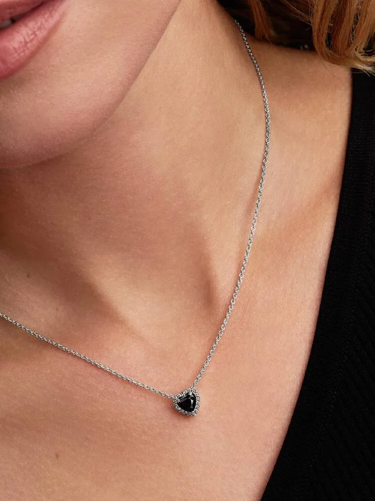 Collier Cœur Surélevé Argent Réf. 398425C03 | Pandora
