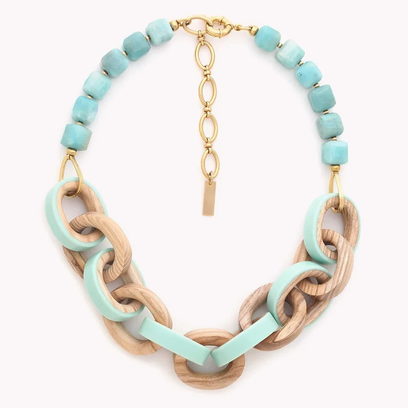 Collier Nature Bijoux Mississippi Plastron 11 Anneaux