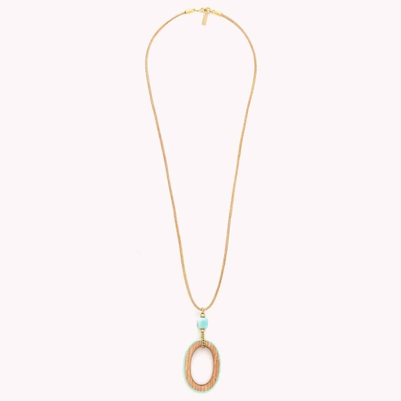 Collier Nature Bijoux Mississippi Long Pendentif Oval