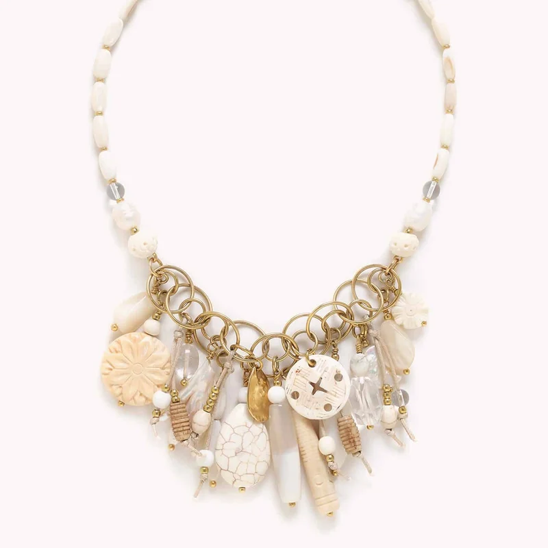 Collier Nature Bijoux Pondichery Plastron Multipampilles