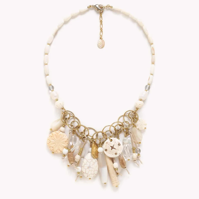 Collier Nature Bijoux Pondichery Plastron Multipampilles