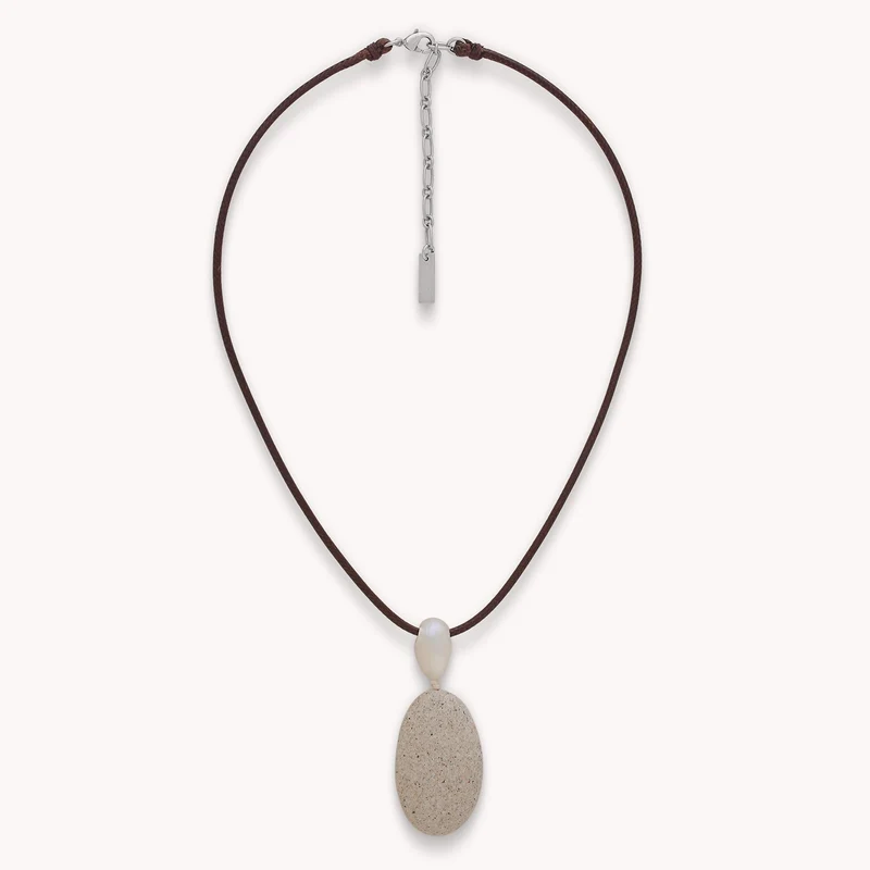 Collier Nature Bijoux Bora Bora Bora Bora collier court petit pendentif oval