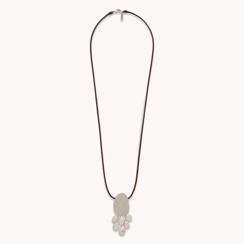 Collier Nature Bijoux Bora Bora Long Pendentif Multi Perles Baroques