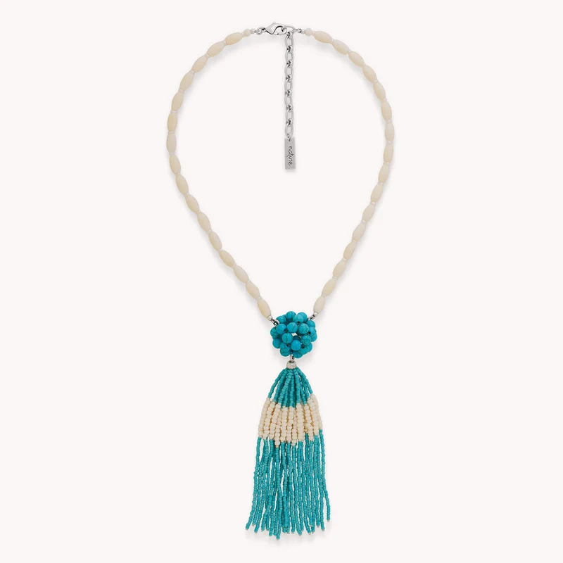 Collier Nature Bijoux Manitoba Pendentif Pompon