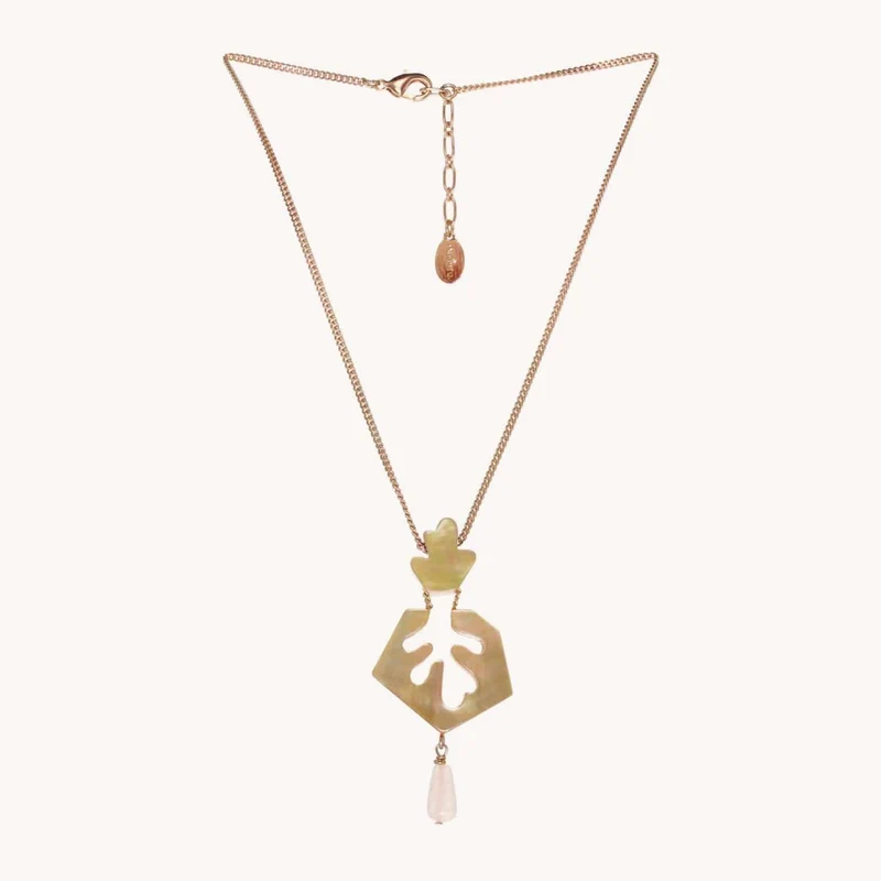 Collier Nature Bijoux Hybride Petit avec Goutte
