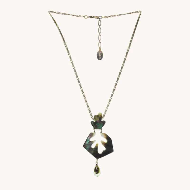 Collier Nature Bijoux Metamorphose Petit avec Goutte