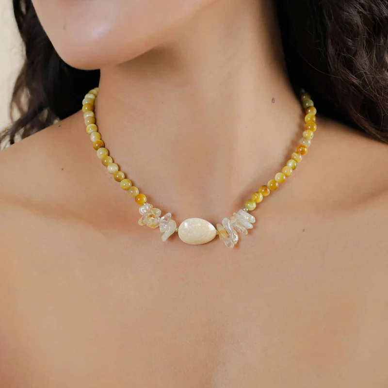 Collier Nature Bijoux Alegria Beach Simple Oeil de Tigre