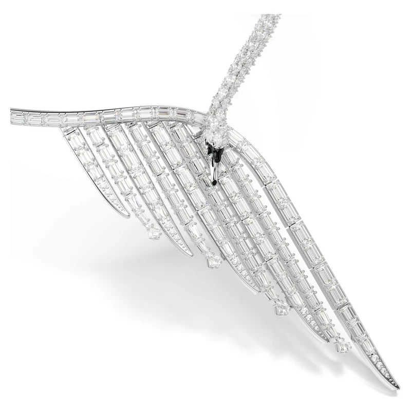 Collier Swarovski - Vienna - Cygne - Tailles variées - Blanc & Argenté