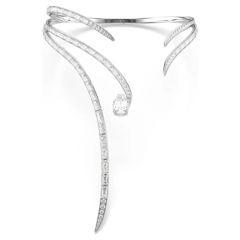Collier Swarovski - Vienna - Tailles variées - Blanc & Argenté