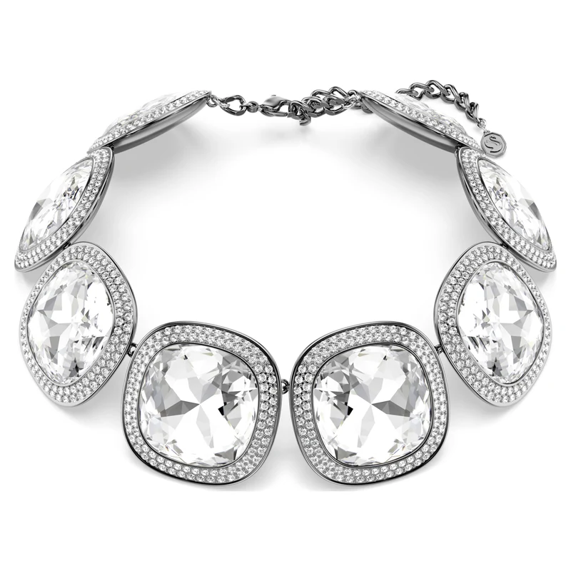 Collier Swarovski - Una - Blanc & Noir